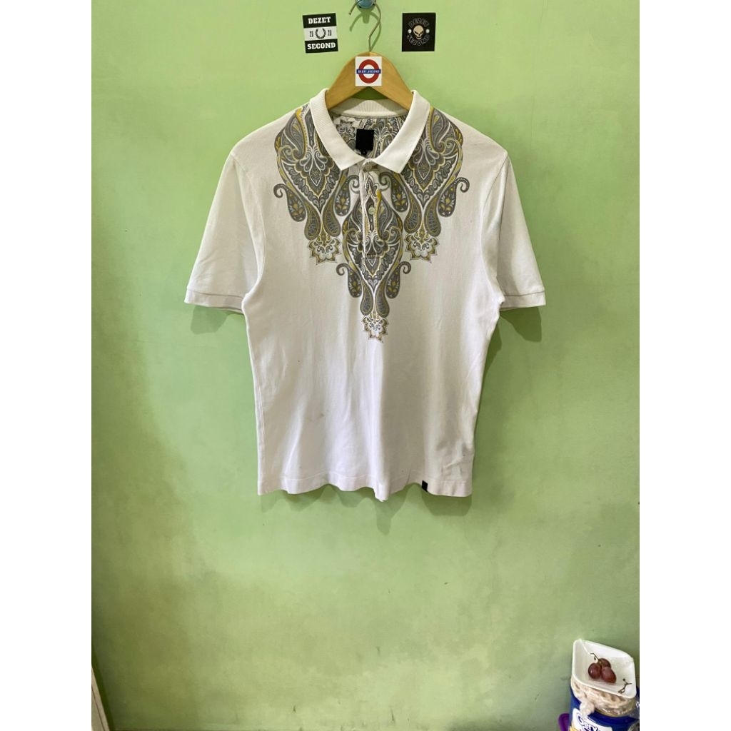 kaos kerah second brand pretty green