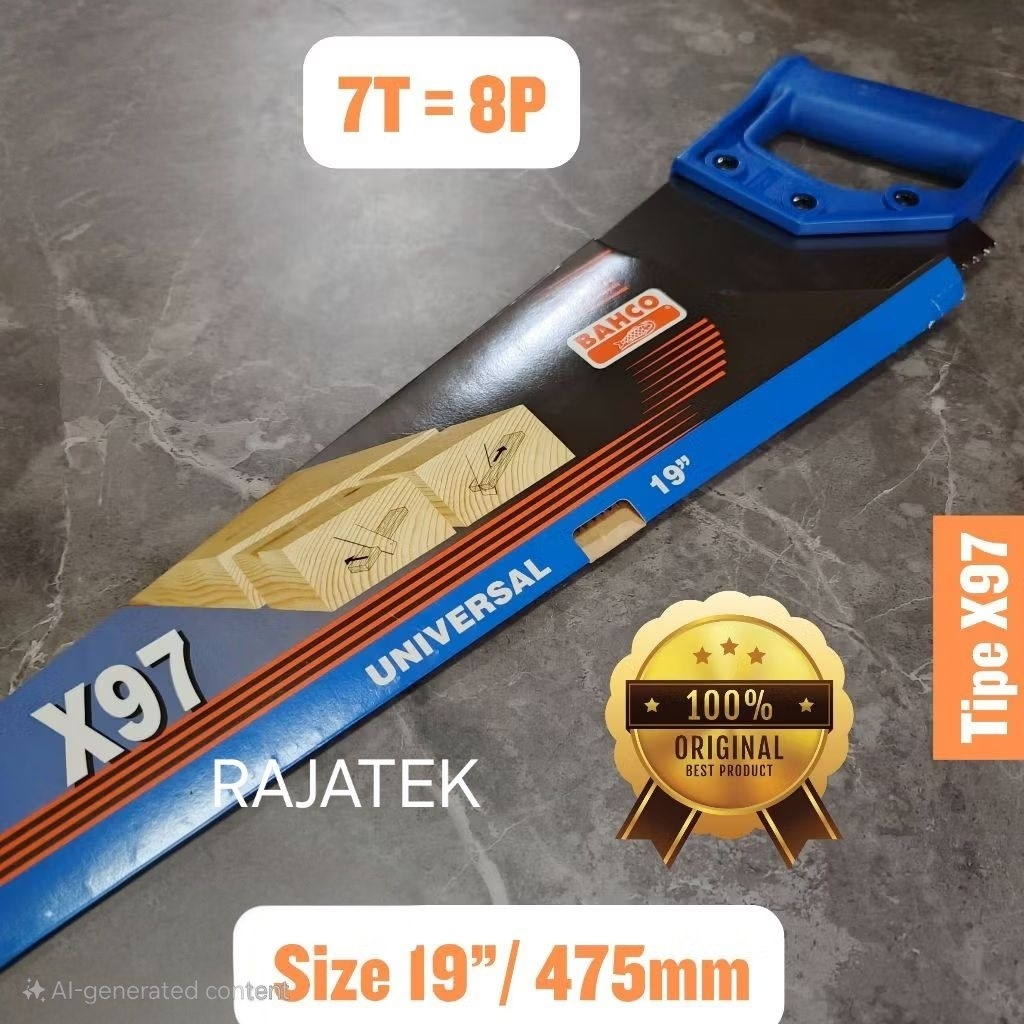 GERGAJI KAYU 19" BAHCO 100% ORIGINAL