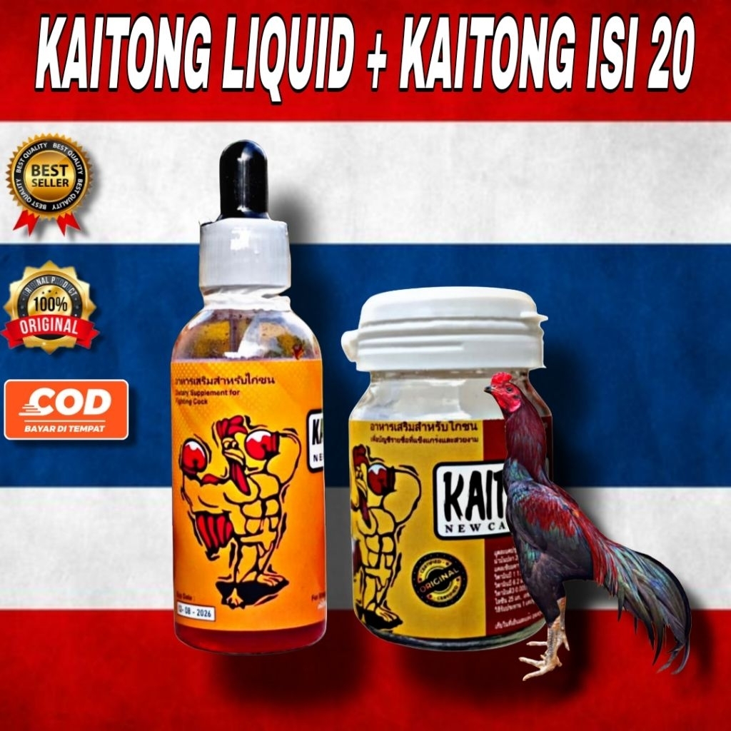 KAITONG LIQUID & KAITONG ISI 20 ORIGINAL Doping dan multivitamin ayam laga