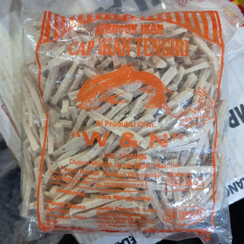 

Kerupuk Ikan Tengiri Cap Ikan Tengiri (W&N)