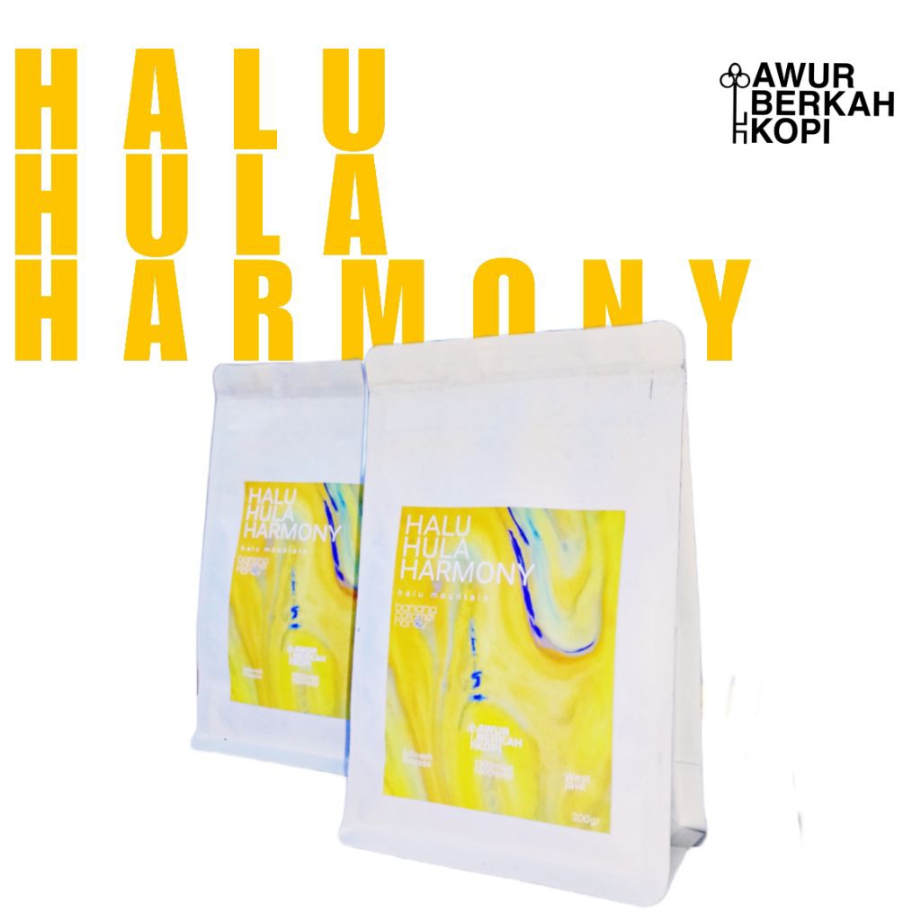 

Kopi arabica halu banana /halu hula harmony/single origin /kopi giling/bini kopi