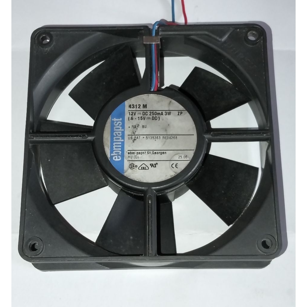 KIPAS HIGH SPED 12X12 12V DC 250mA 3W BEKAS
