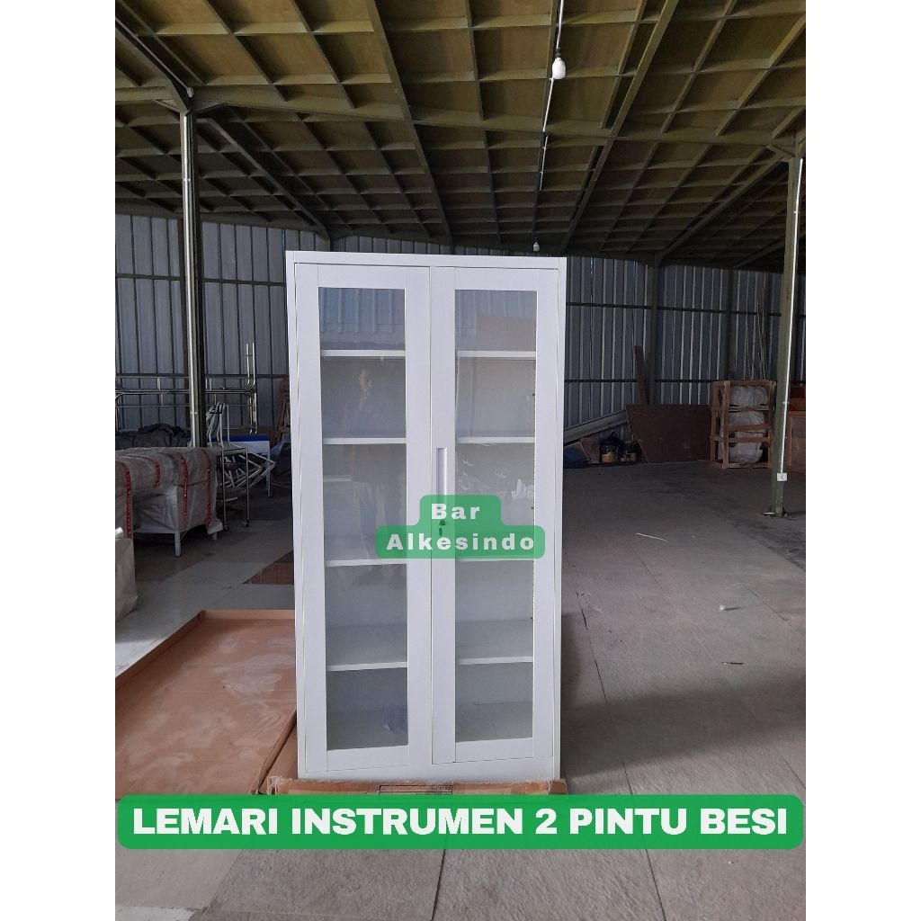 Lemari Instrumen 2 Pintu Besi | Lemari Arsip 2 Pintu | Lemari Dokumen 2 Pintu Besi | Lemari Kaca 2 P