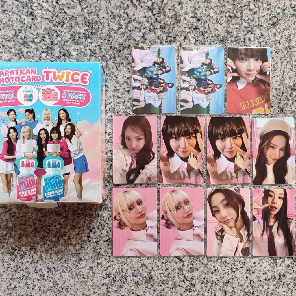 Twice x Richeese x Nabati Official Photocard | Nayeon Jeongyeon Momo Sana Jihyo Chaeryeong