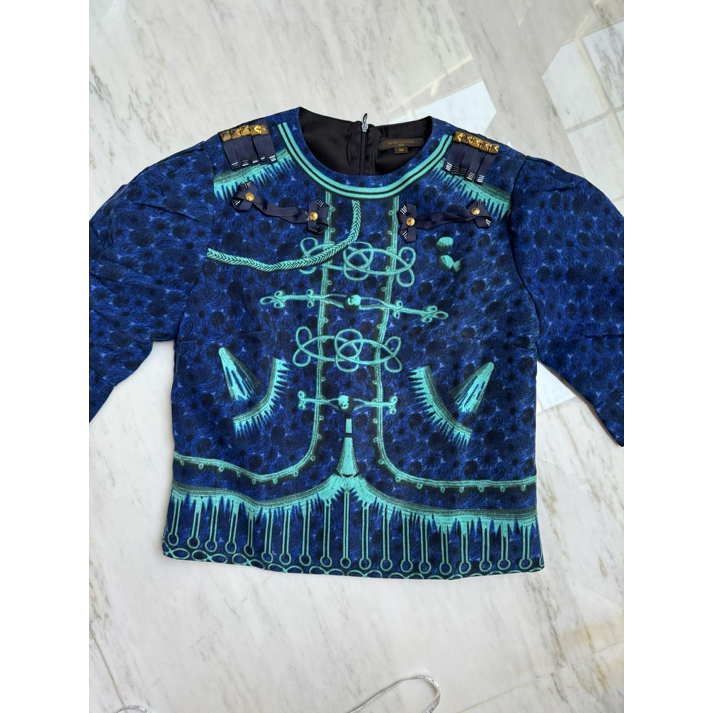 preloved women top blouse louis vuitton size 38 atasan wanita prem qlty