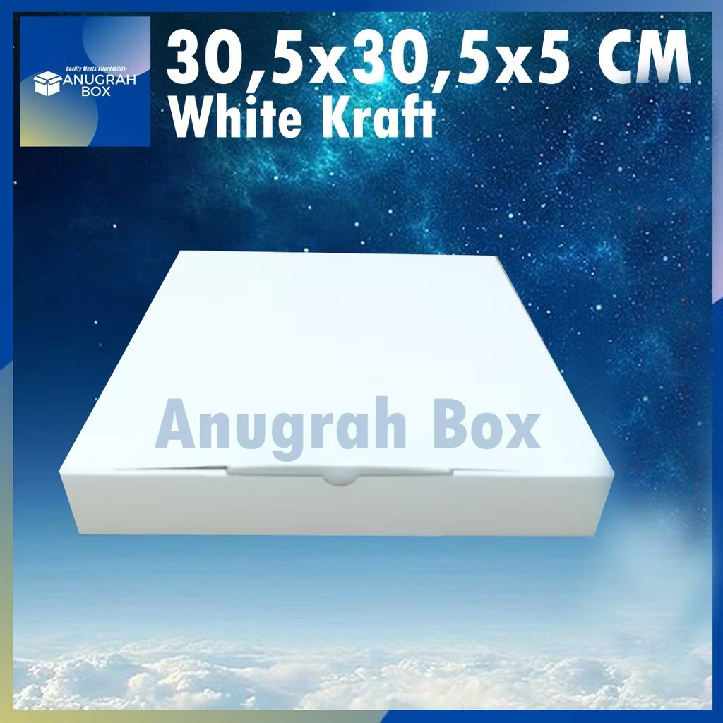 

Kardus PUTIH uk 30,5x30,5x5 cm ( ECER ) Die Cut Box Kotak Packing Aksesoris Baju Makanan Baju