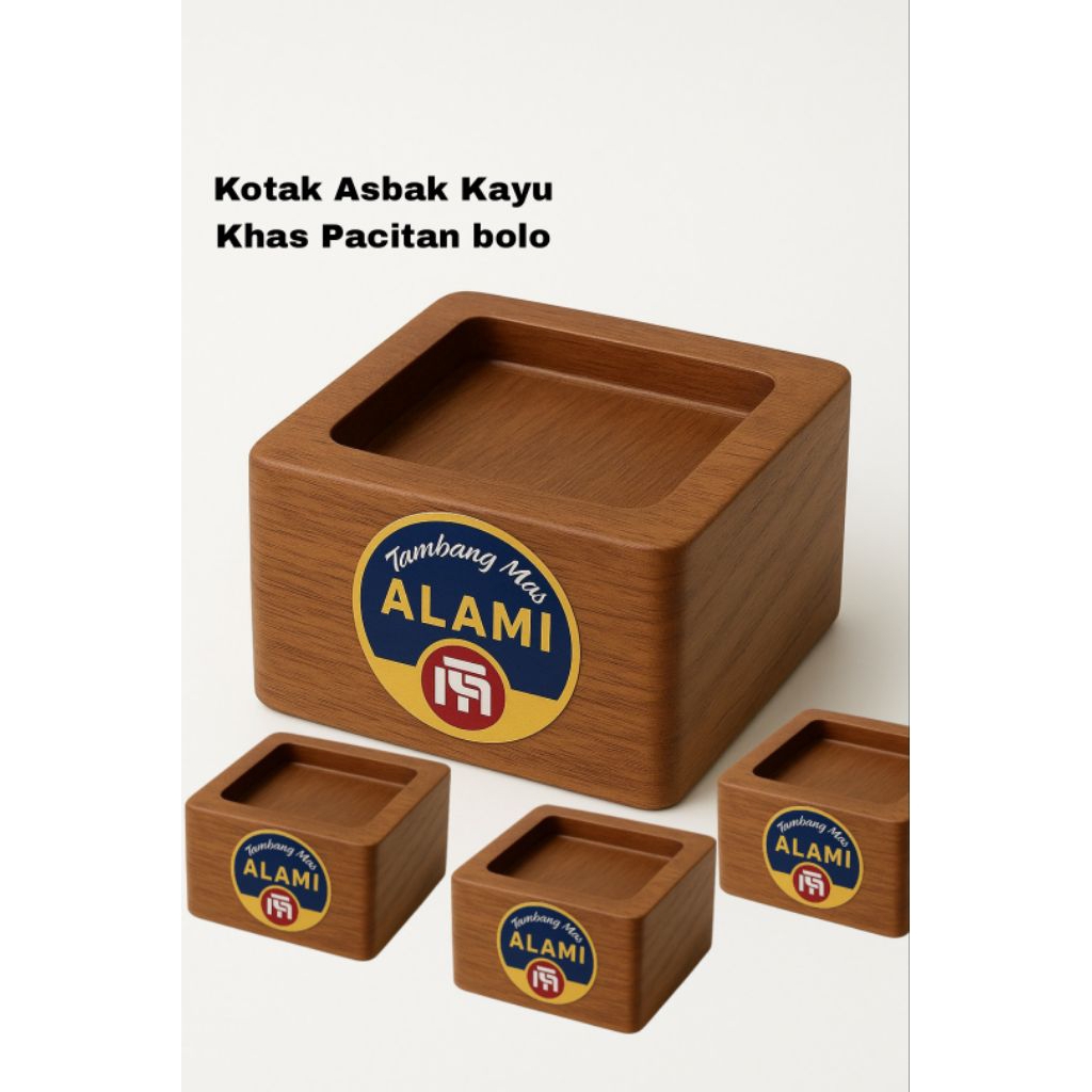 Asbak Kayu ALAMI - Handmade khas dari pacitan
