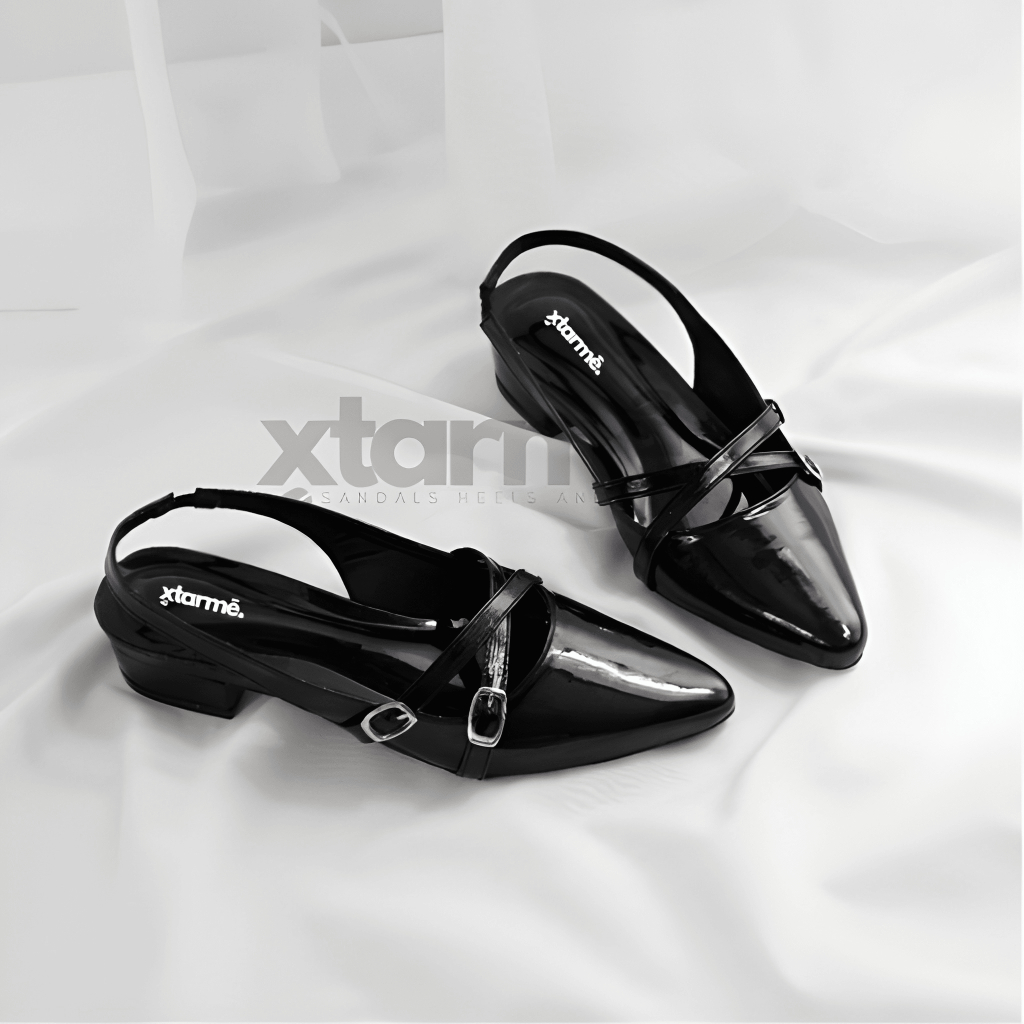 Sepatu pantofel wanita VIOLA hak 3cm terbaru - Sepatu pantofel hak tahu