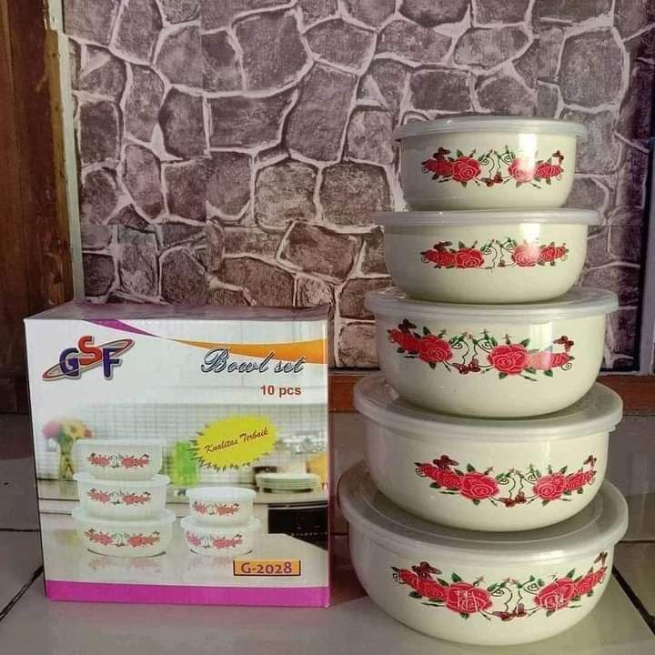 Gsf Bowl set 5, G-2028,  Mangkok stainless