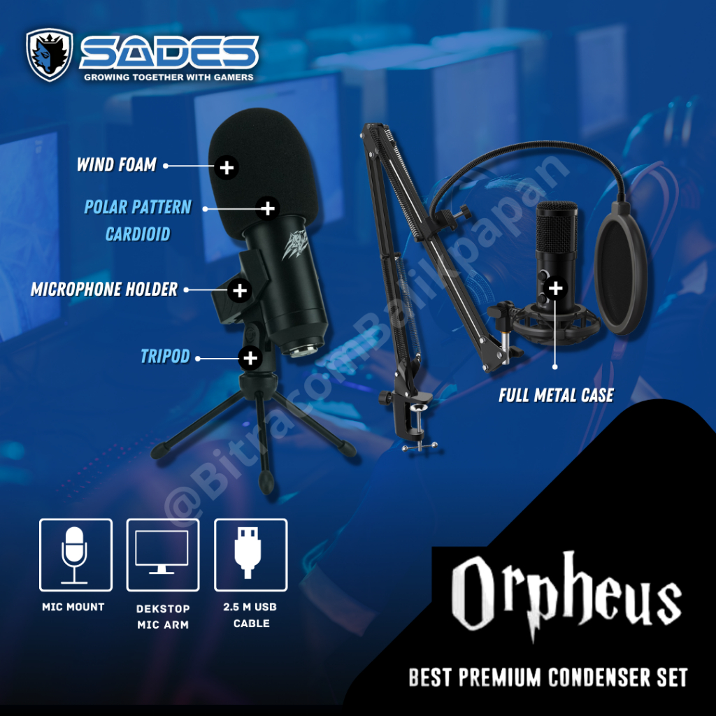Mic Condenser Sades Orpheus Mic Condenser