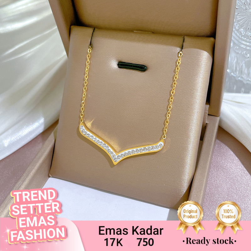 Kalung Emas Wanita Veeline Sweet 17K Emas Murni