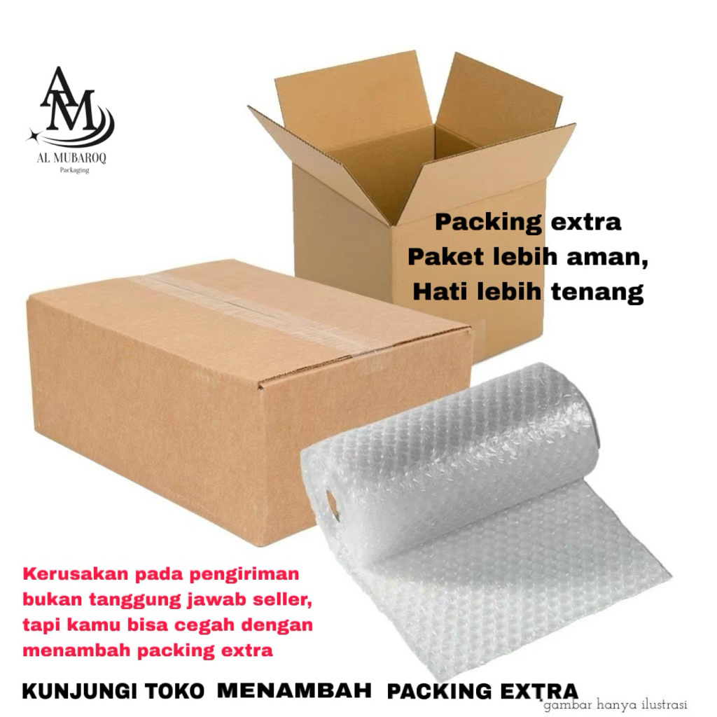 

PACKING TAMBAHAN SEMUA UKURAN SUPAYA PAKET ANDA AMAN DIPERJALANAN