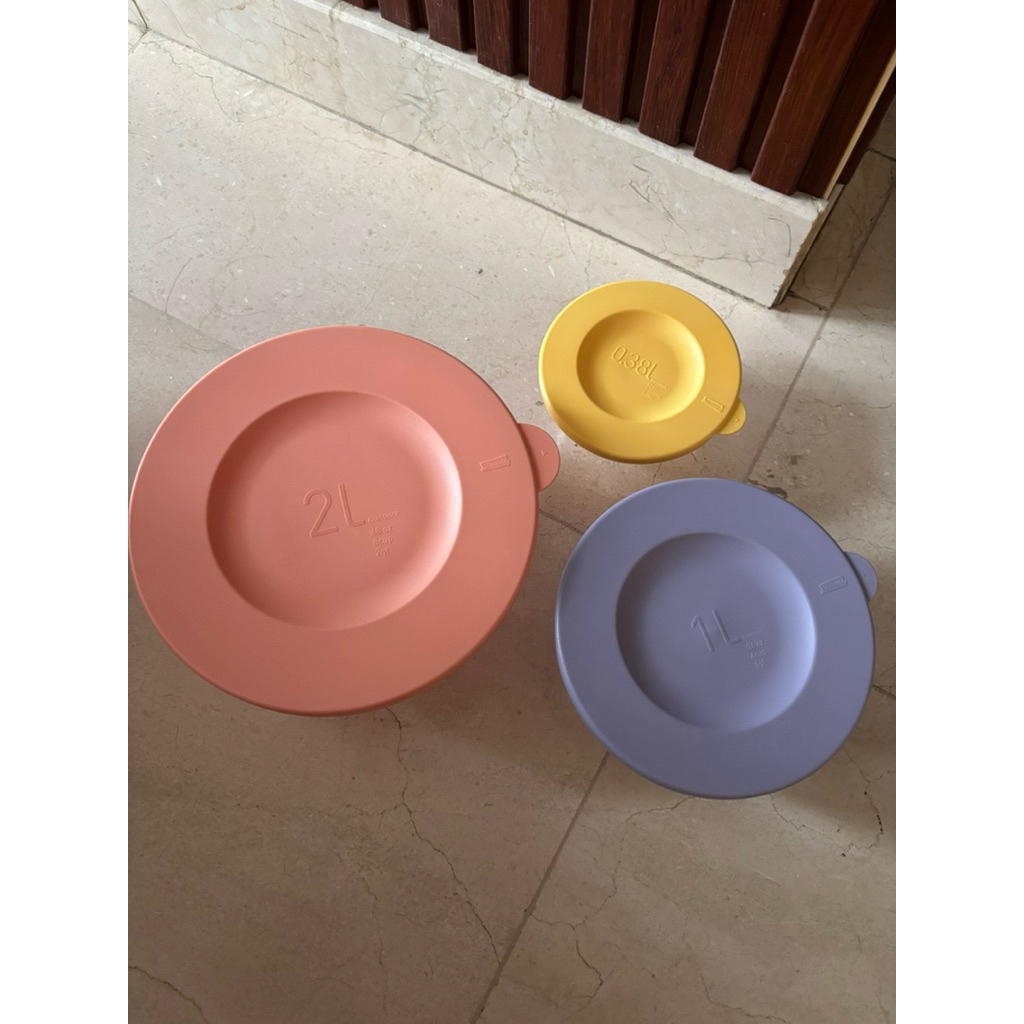 DIPAKAI 1X GLASSLOCK Korea Mangkuk Kaca 3pcs