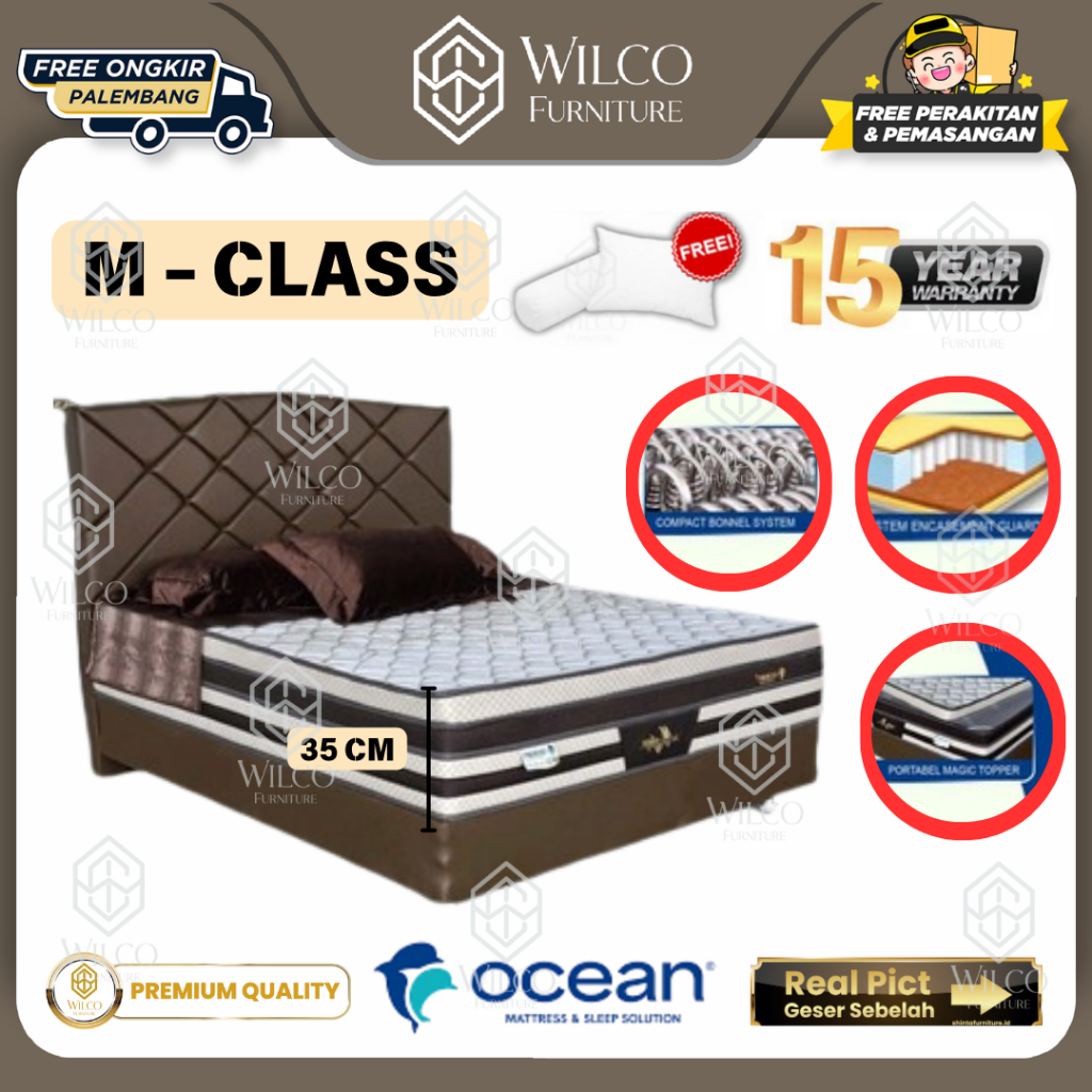 Springbed Kasur OCEAN Vitto Class M / Kasur Pegas - 160x200