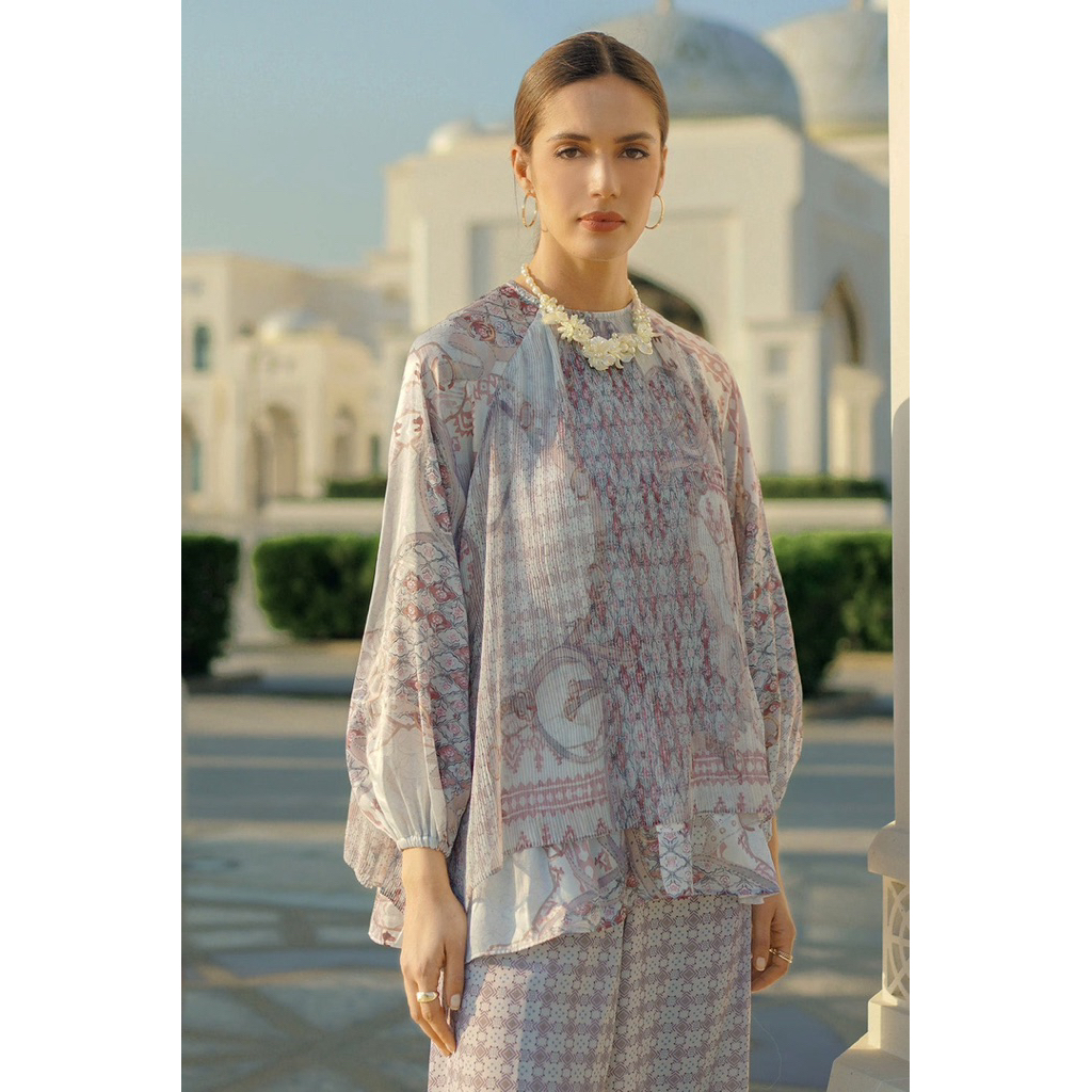 Festive Pleated Blouse