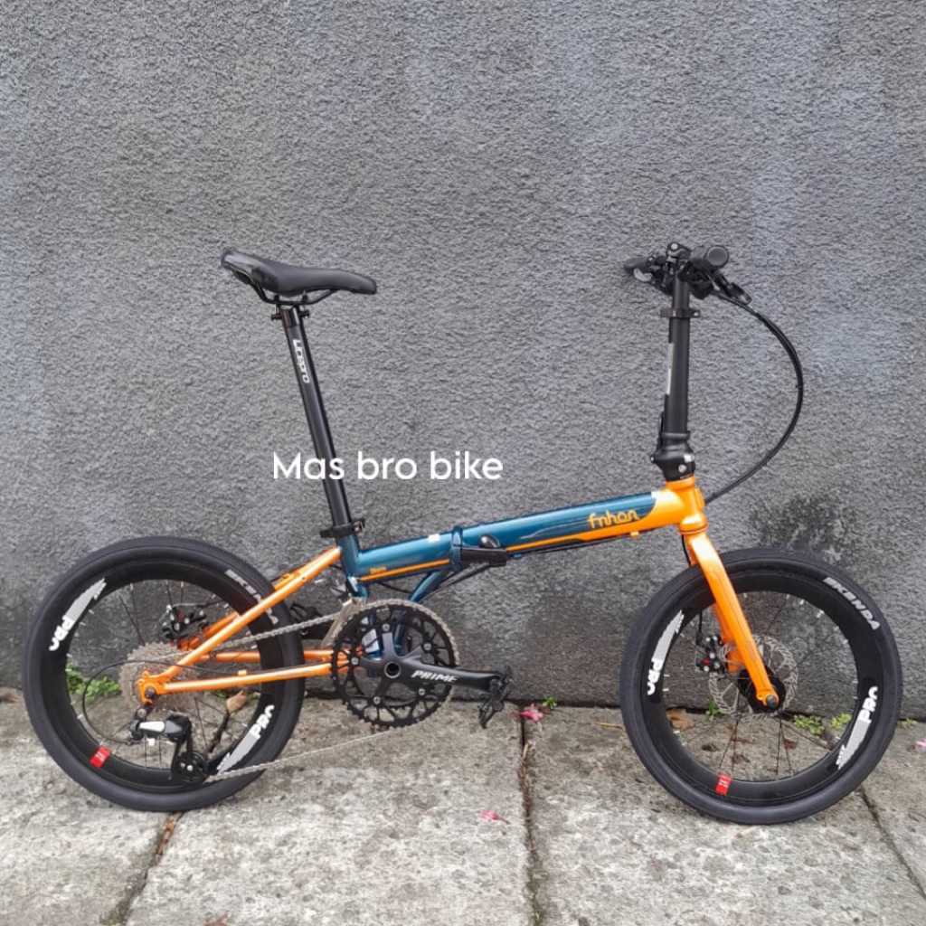 sepeda lipat fnhon storm 10 speed discbrake new rakit shimano Tiagra sepeda lipat fnhon storm zodiak