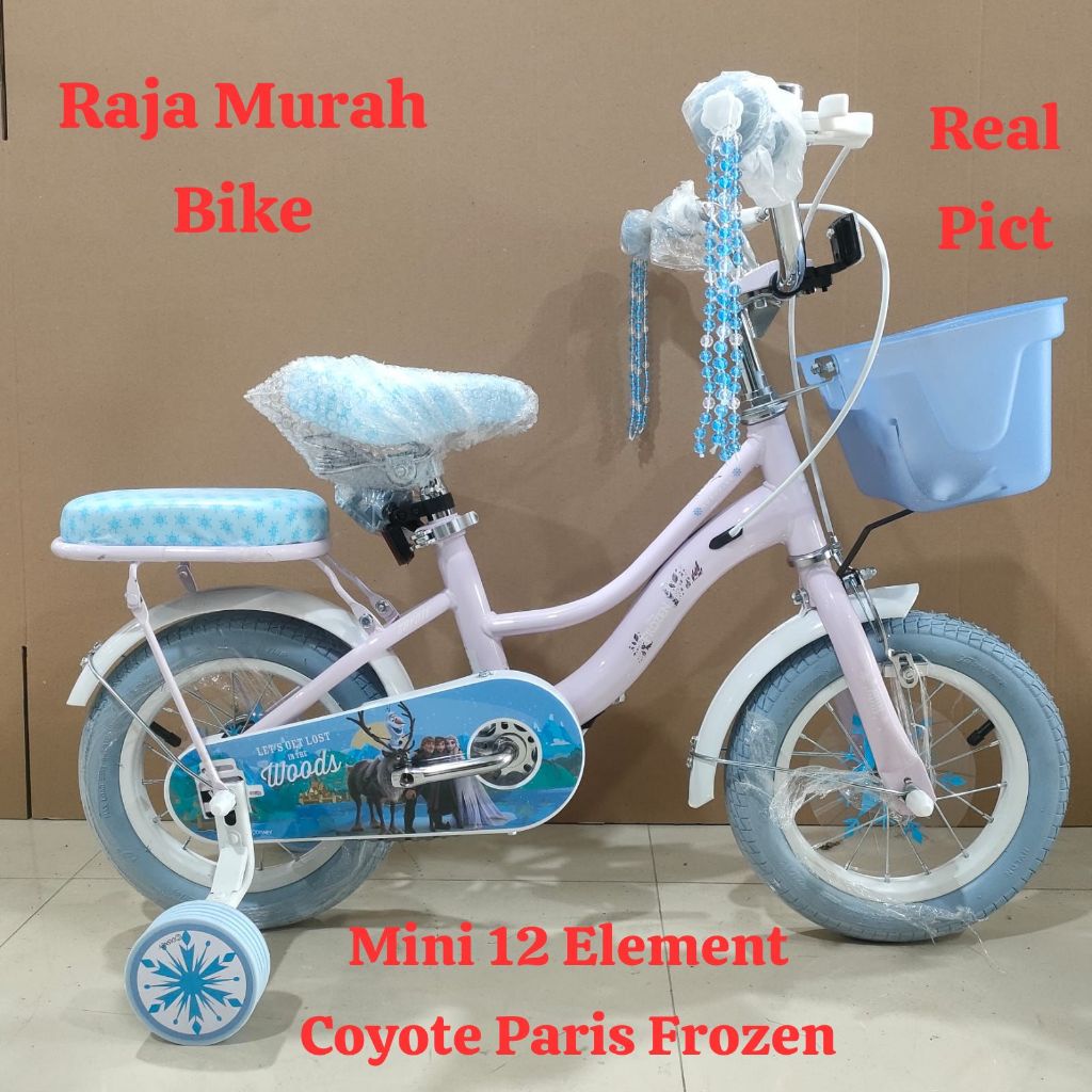 Sepeda Anak Perempuan Mini 12 Inch Element Coyote Paris Frozen Sepeda Anak Terbaru Element Paris Fro