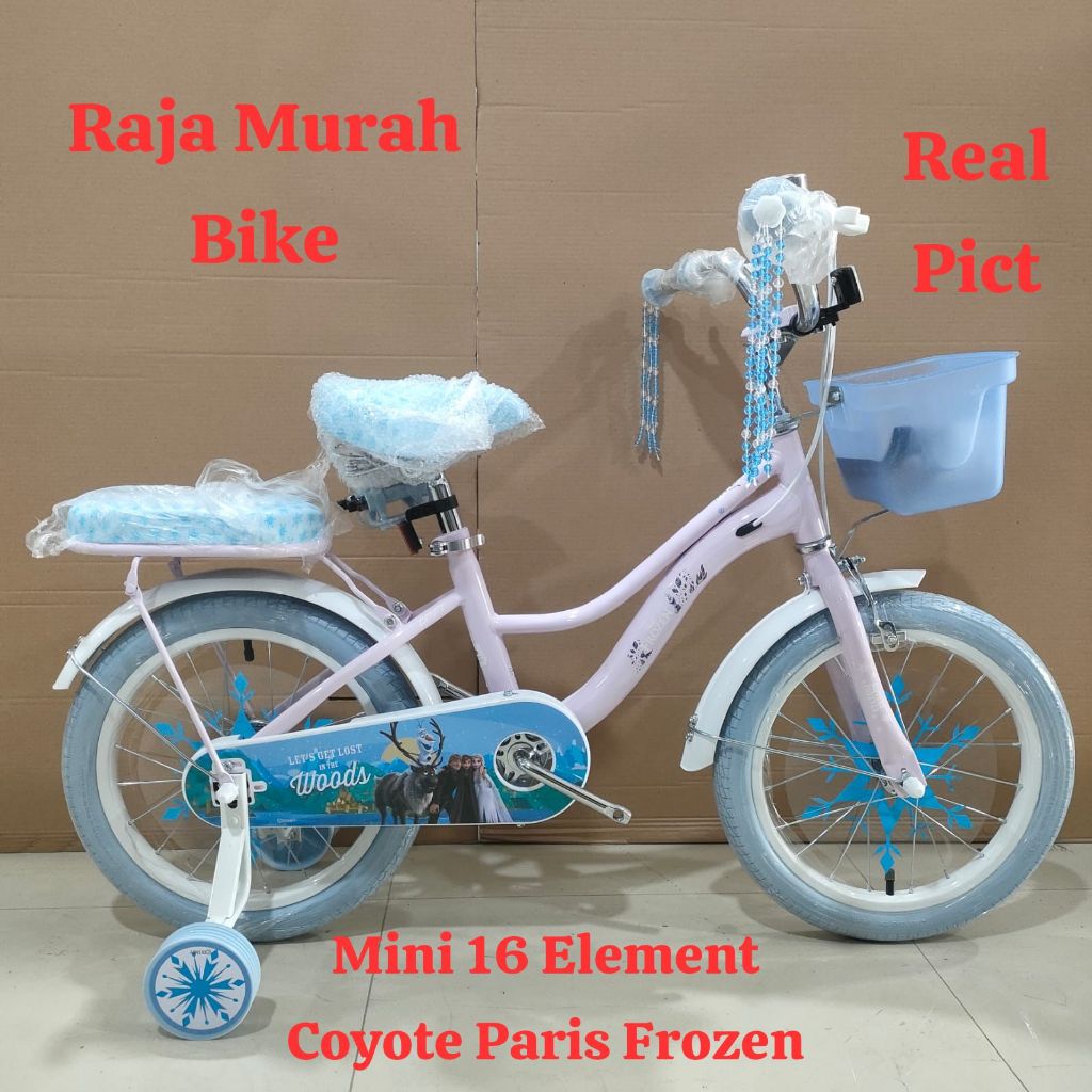 Sepeda Anak Perempuan Mini 16 Inch Element Coyote Paris Frozen Sepeda Anak Terbaru Element Paris Fro