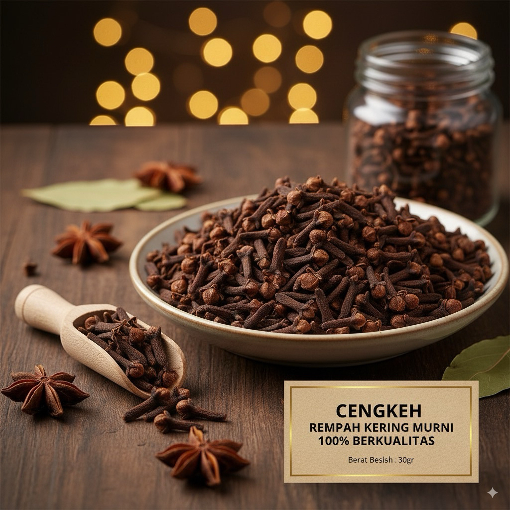 

CENGKEH MURNI BERKUALITAS REMPAH CAMPURAN MASAKAN DAN MINUMAN ANTI OKSIDAN