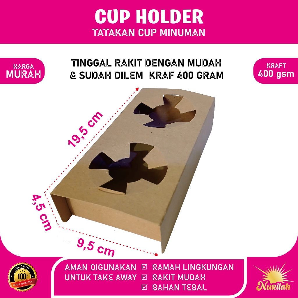 Cup Holder, Tatakan Minuman Take Away