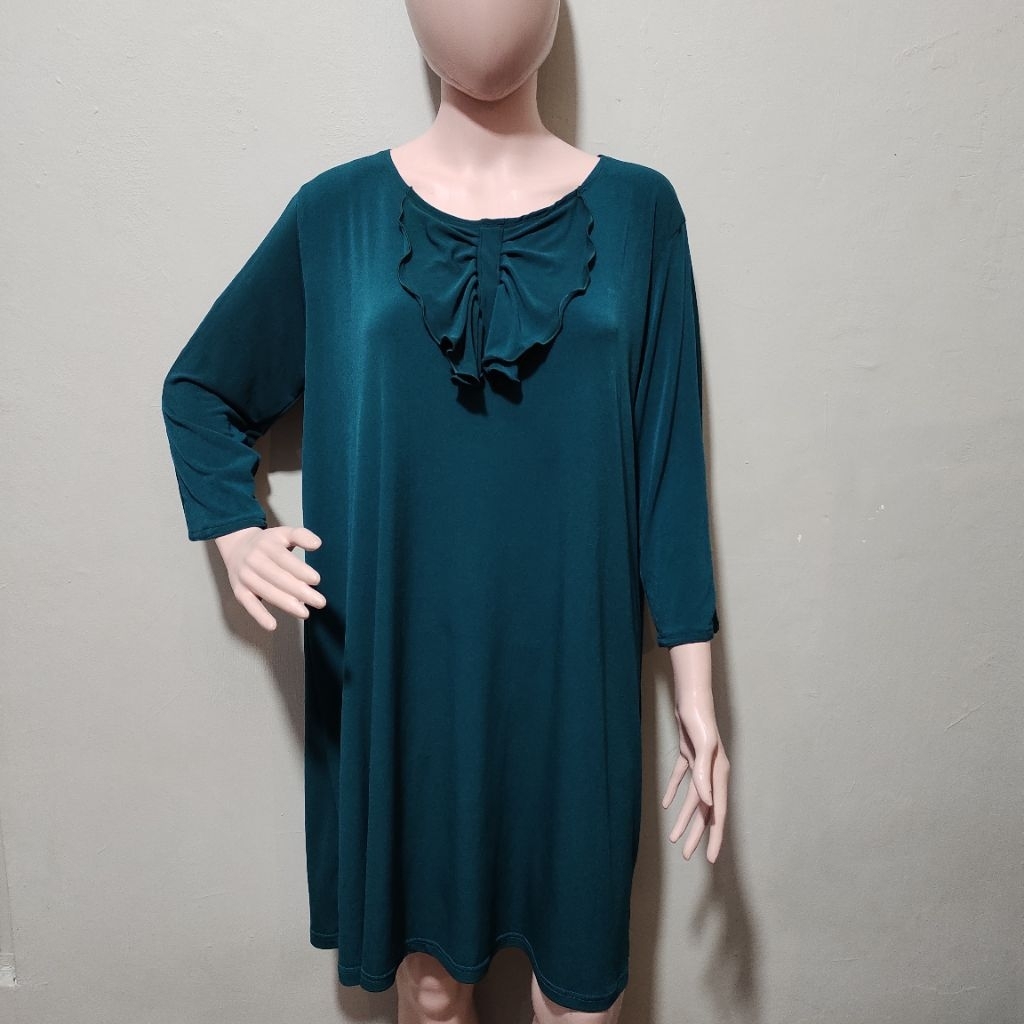 Tunik jotol tunik hijau botol tunik emerald dress hijau botol dress jotol dress emerald dress oversi