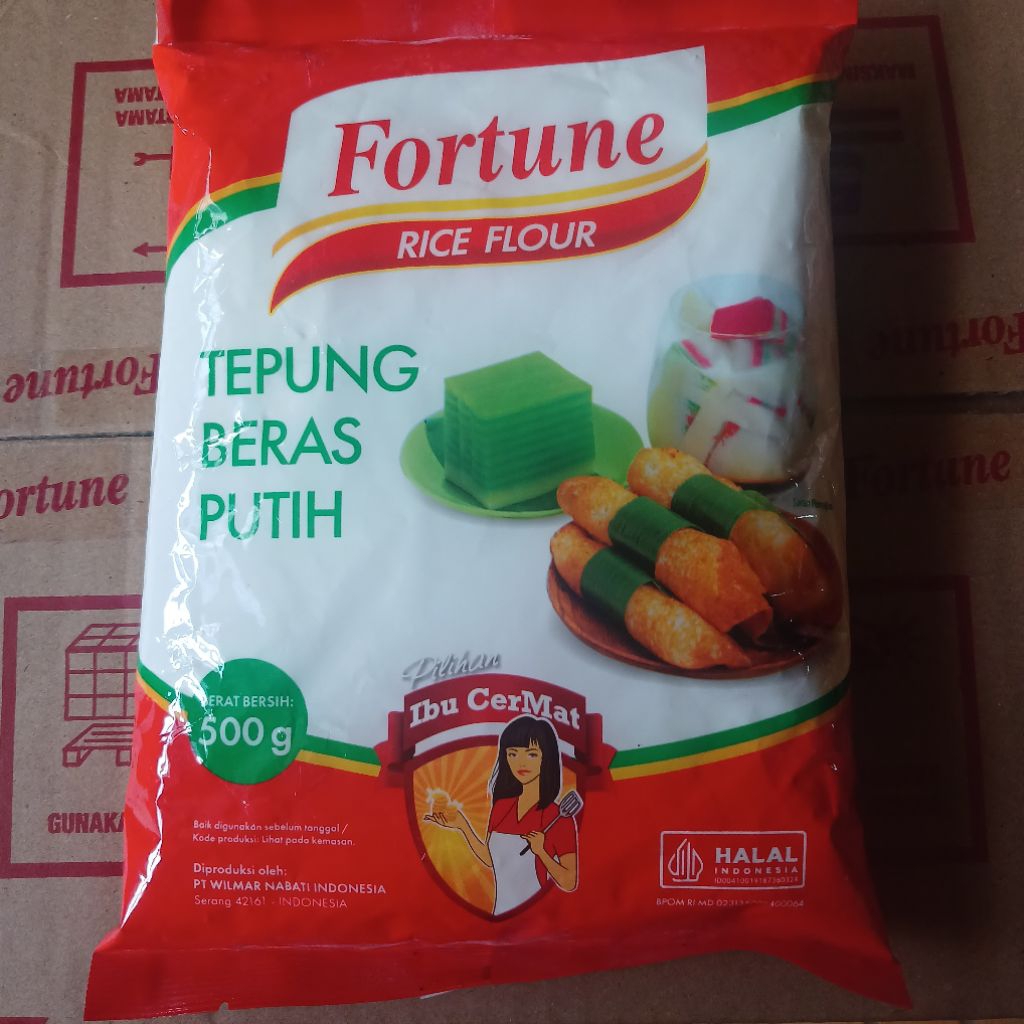 

Tepung Beras Fortune 500gram/½kg Kemasan Premium