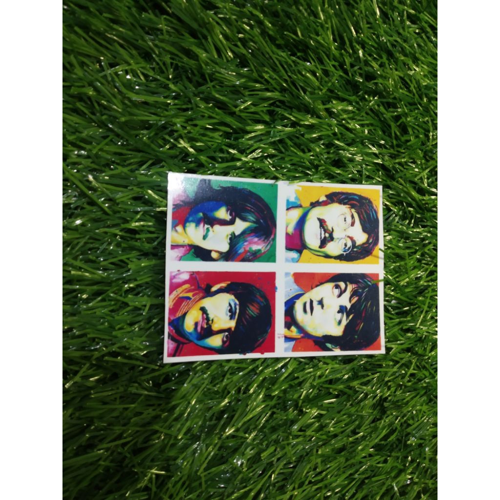 

stiker vinyl the beatles