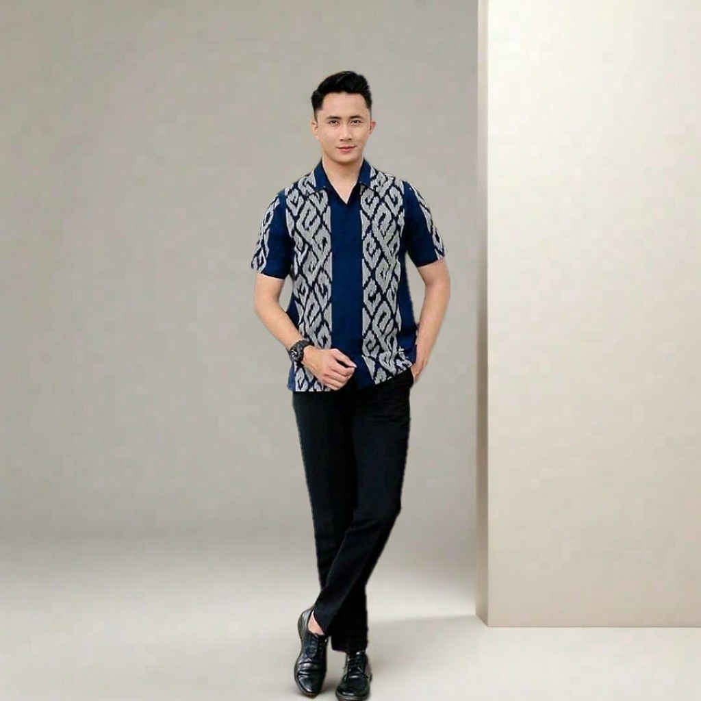 Kemeja Tenun Pria Troso Jepara Handmade || Kemeja Tenun Pria Jepara 100% Tenun