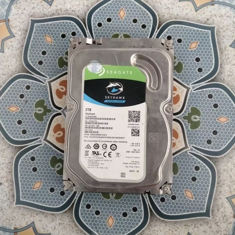 Hardisk seagete skyhawk 2tb pc or cctv