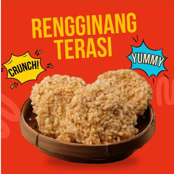

Rengginang Terasi mentah 100% KETAN ASLI Halal isi 20 Pcs - Renyah Gurih Wajib Stok Camilan!