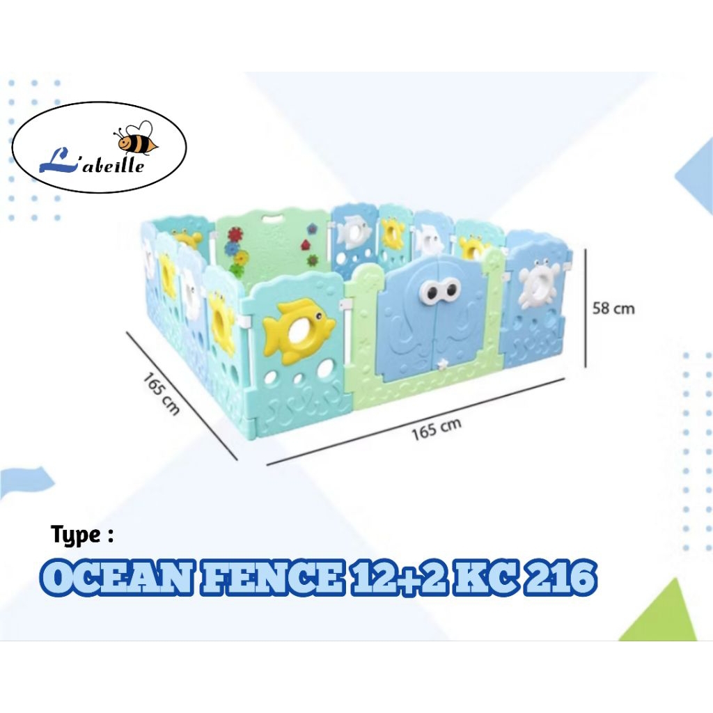 PAGAR BAYI PRELOVED, SECOND, BEKAS MERK LABEILLE