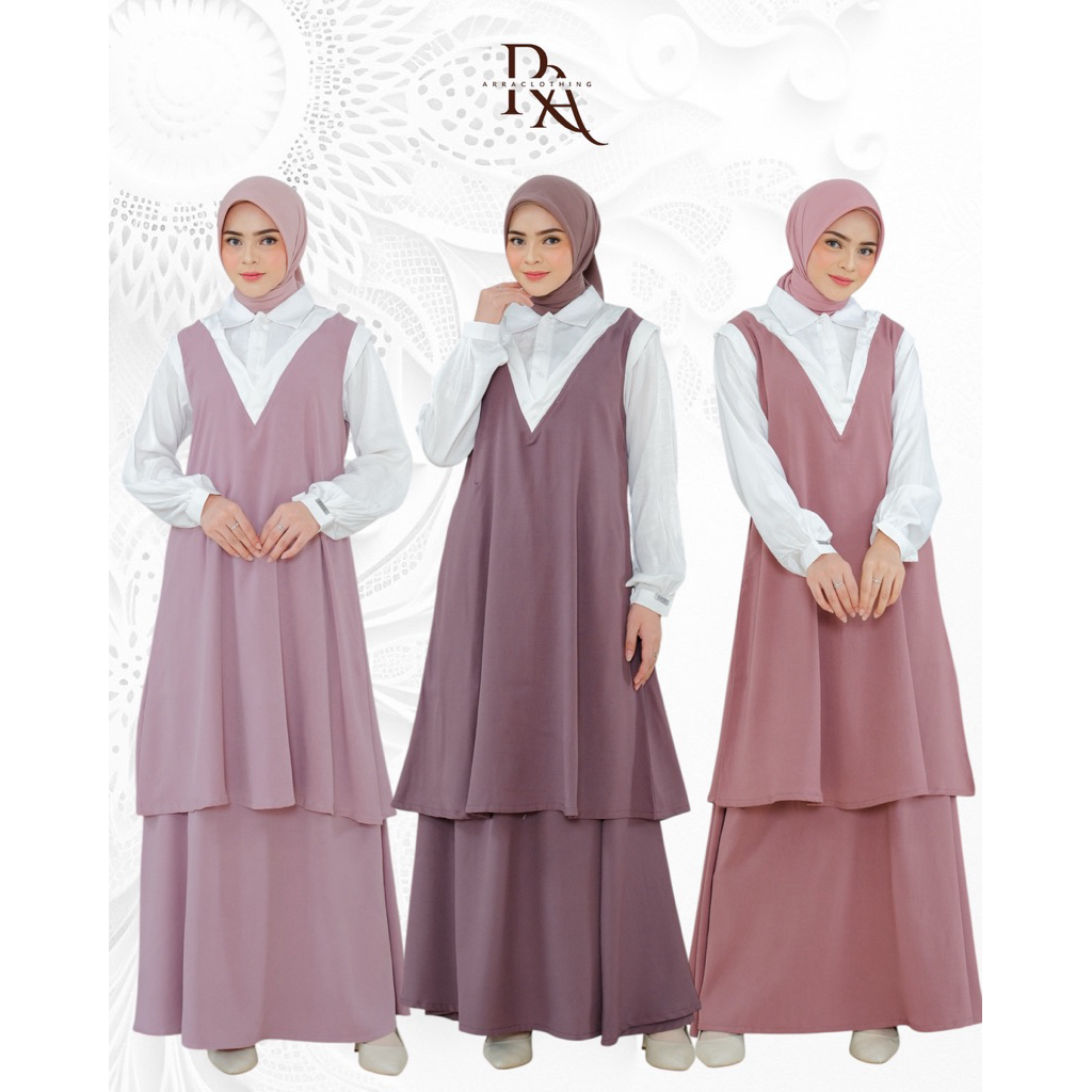 Arra Clothing | Set atasan bawahan | Gamis remaja| Setelan Dewasa| Setelan remaja