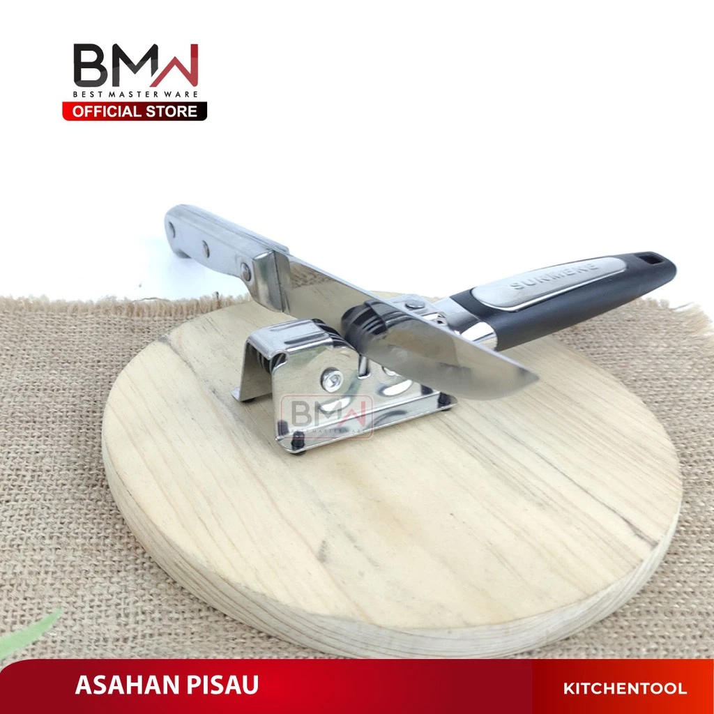BMW Kitchen Ware - Pengasah Pisau/ Alat Asahan Pisau Daging Stainless Steel