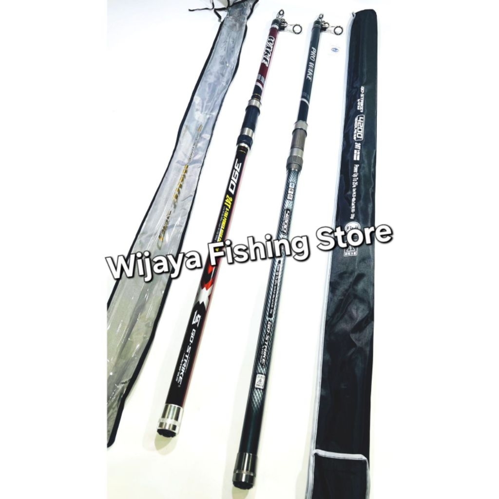 Joran Pancing Antena Go Strike Versus Wake Pro Wake Surf 390 420 450 DRAG POWER 25 KG ++