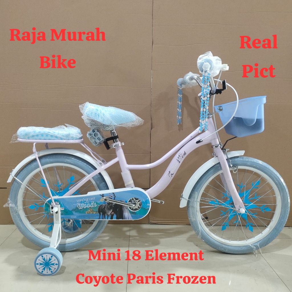 Sepeda Anak Perempuan Mini 18 Inch Element Coyote Paris Frozen Sepeda Anak Terbaru Element Paris Fro