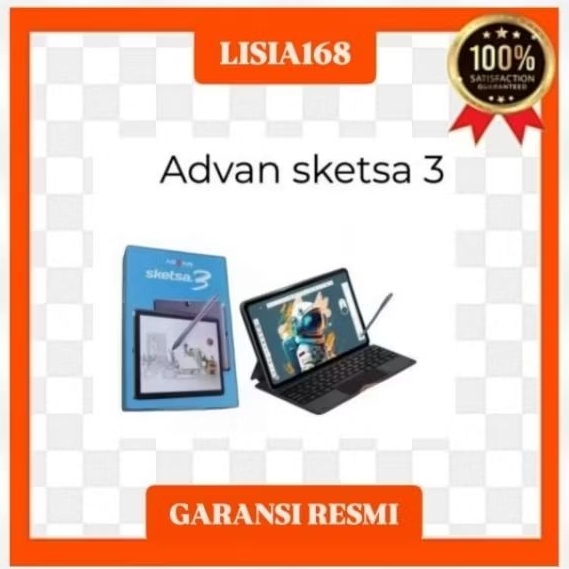 ADVAN SKETA 3 RAM 6/128 FULLSET GARANSI RESMI