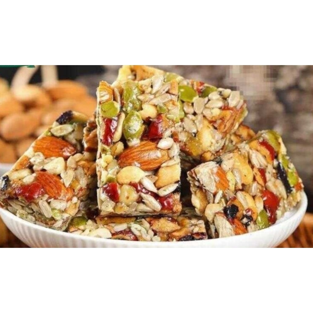 

Kue babao.nuts candy.bar candy dengan berbagai kekacang 250g