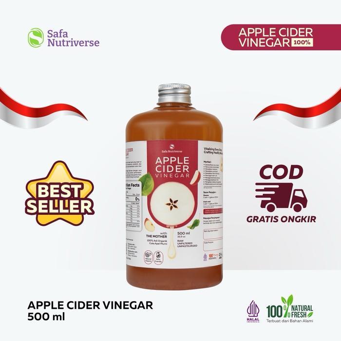 

NUTRIVERSE CUKA APEL 250/500 ML WITH MOTHER Organik - 250 ml