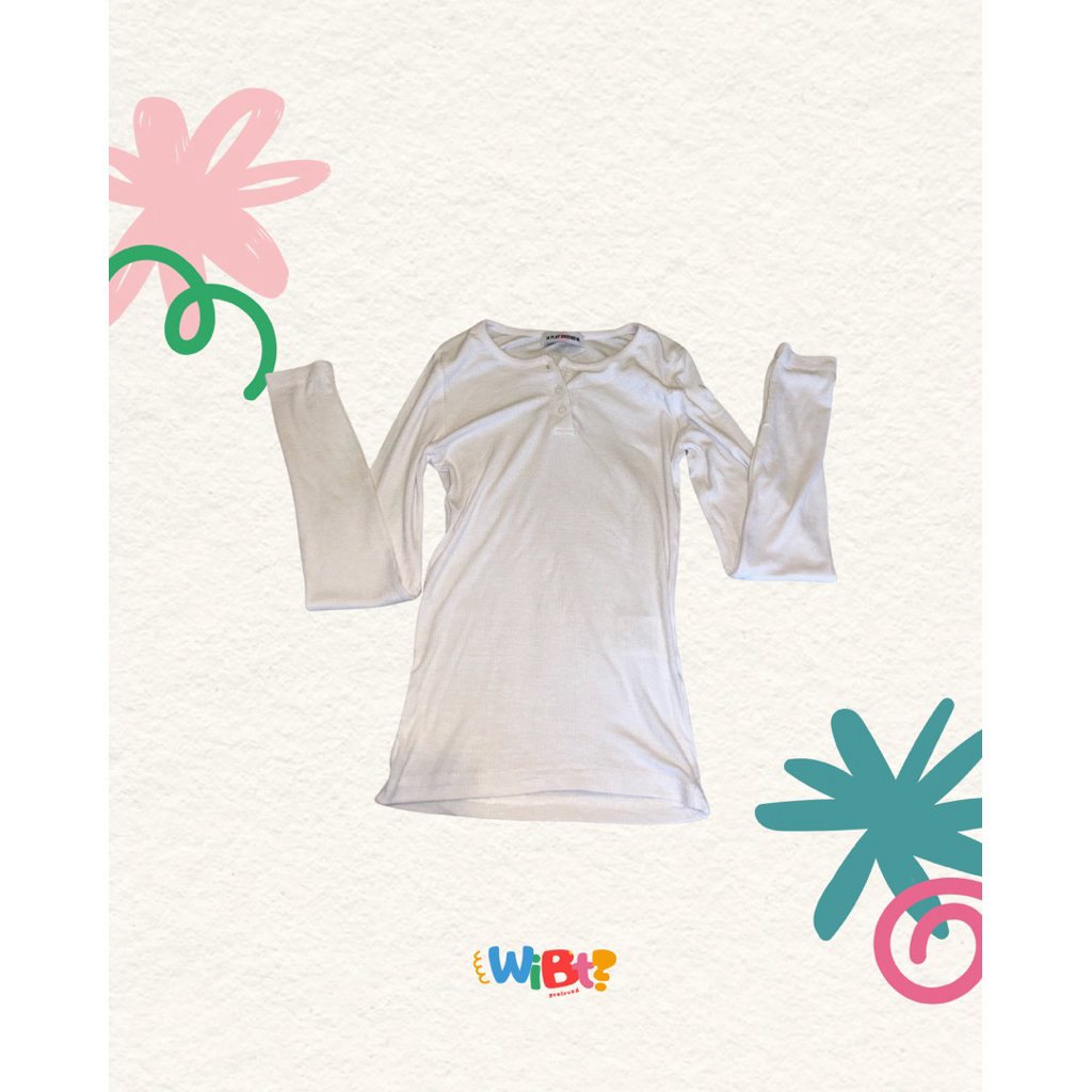 m playground white long sleeve