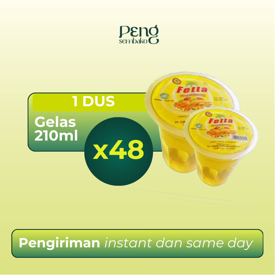 

FETTA Minyak Gelas (210ml x 48pcs)