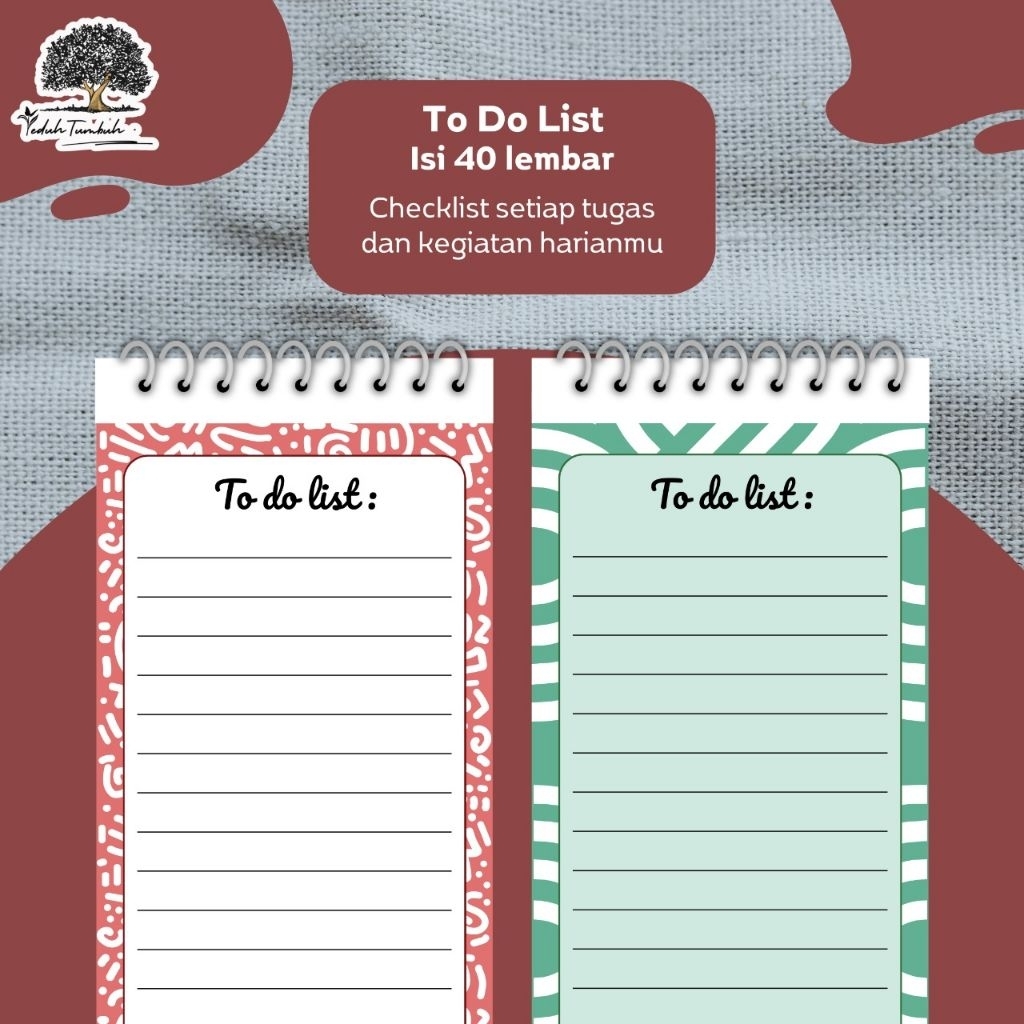 

TO DO LIST / CATATAN MEMO JOURNAL / BUKU CHECKLIST TARGET KEGIATAN / MURAH BAGUS