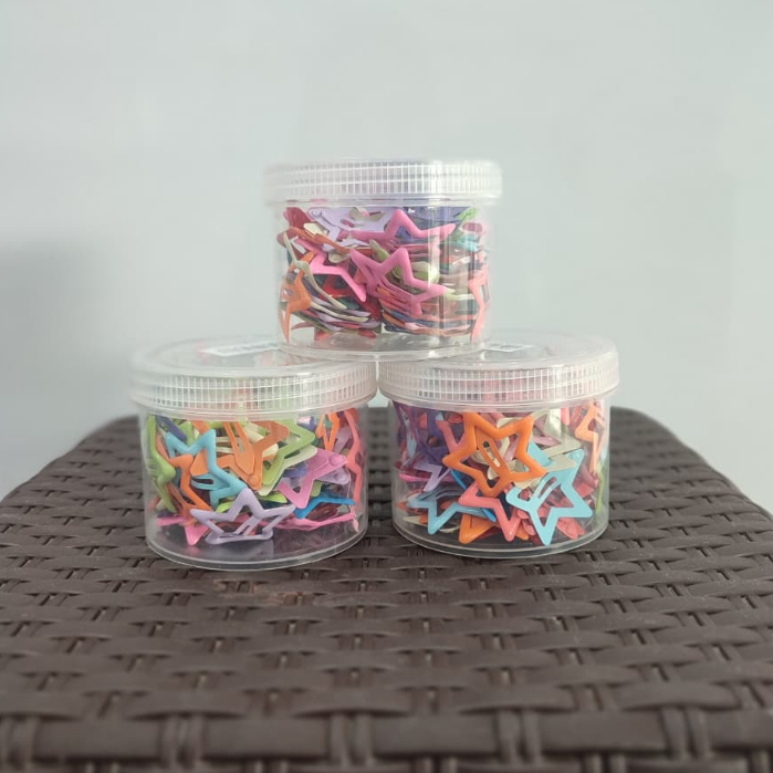 

Klip Bintang Viral Warna Warni Isi 1 Toples 80pcs Untuk Wanita Harga Grosir Bisa Cod