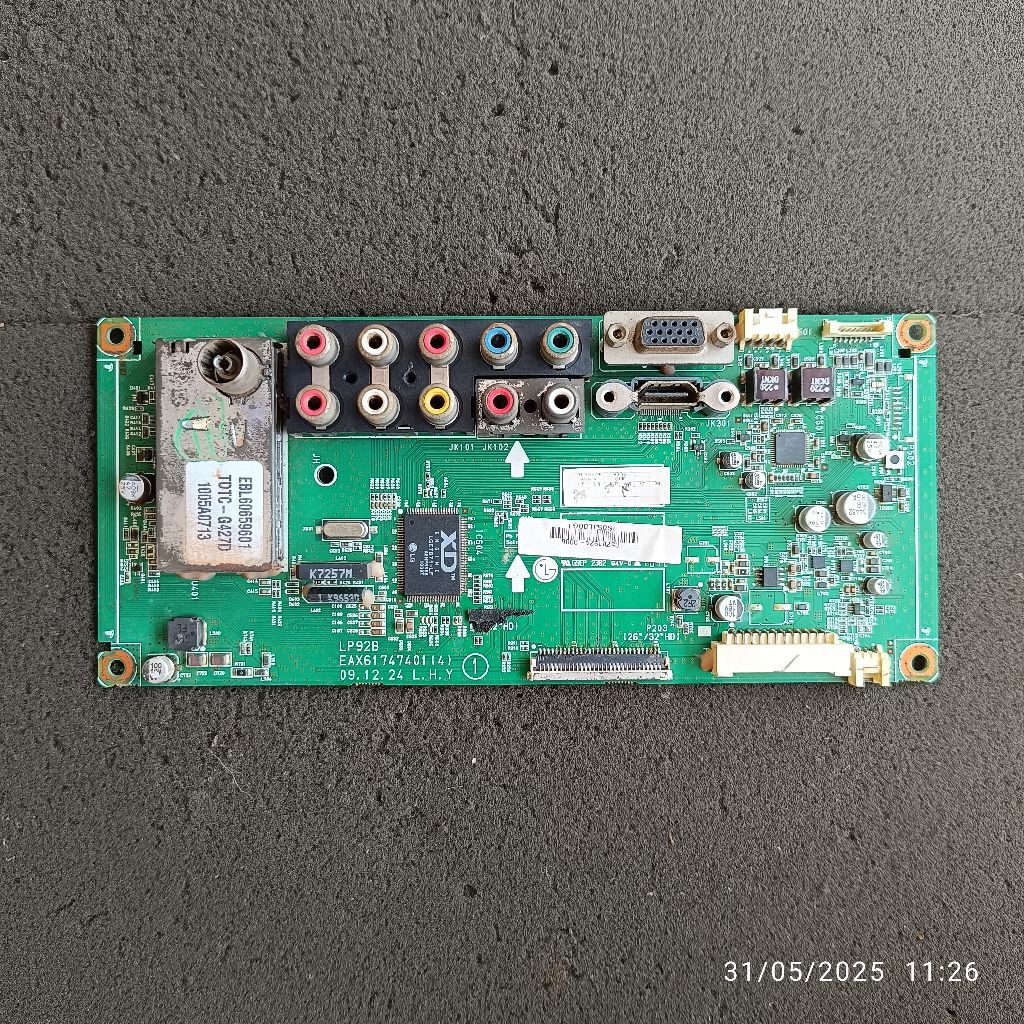 Mb mobo mainboard asli cabutan led tv televisi LG 32LD310 32LD310-TA normal