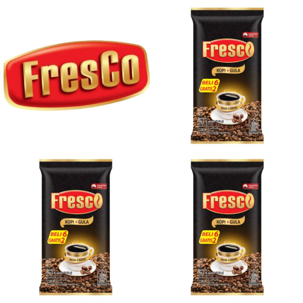 

FresCo Kopi Instan Kopi + Gula 8 x 23 Gr