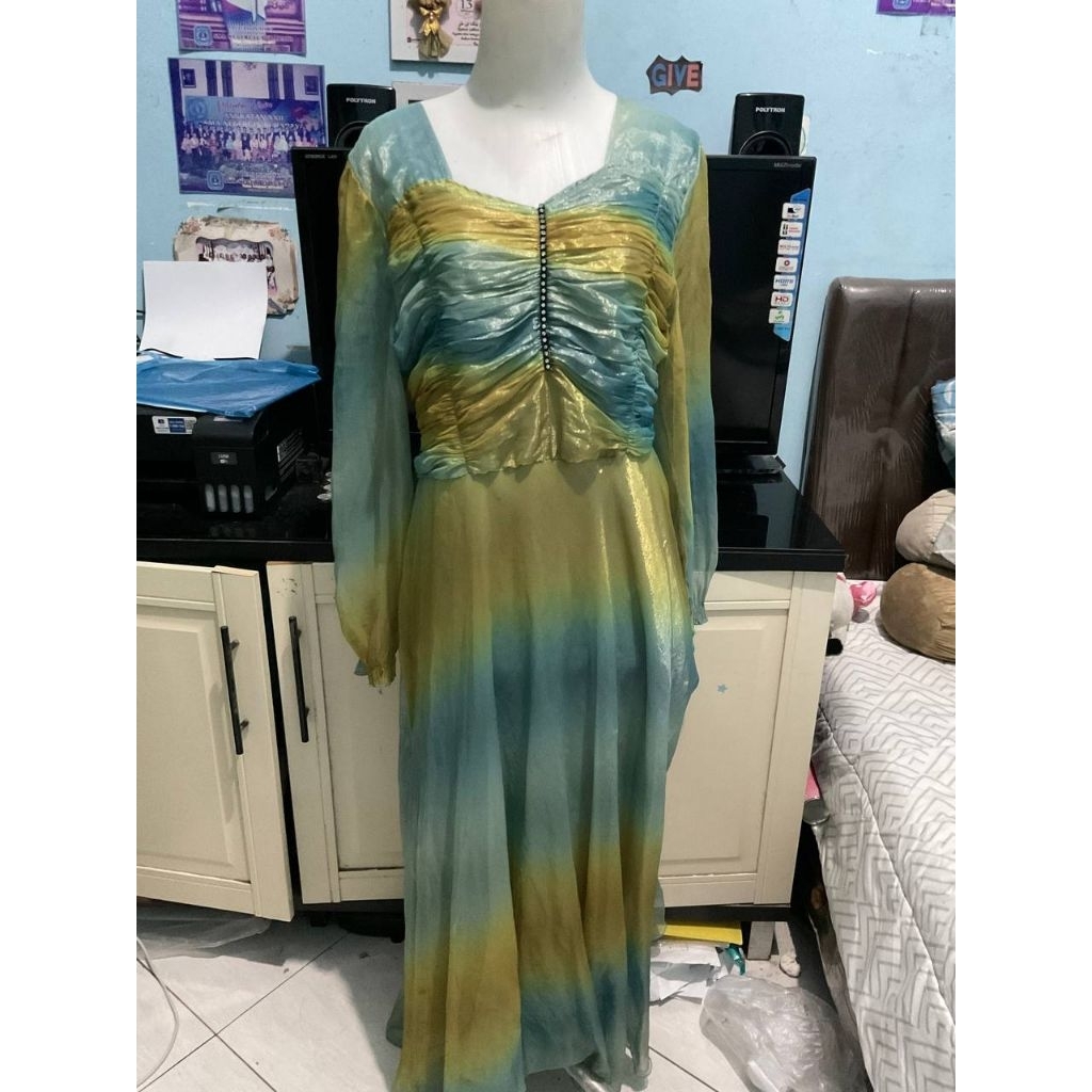 (001) GAMIS GRADASI MEWAH PESTA