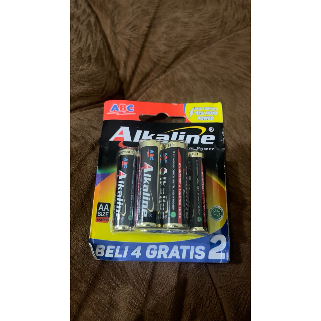 BATTERY ABC ALKALINE AA ISI 6