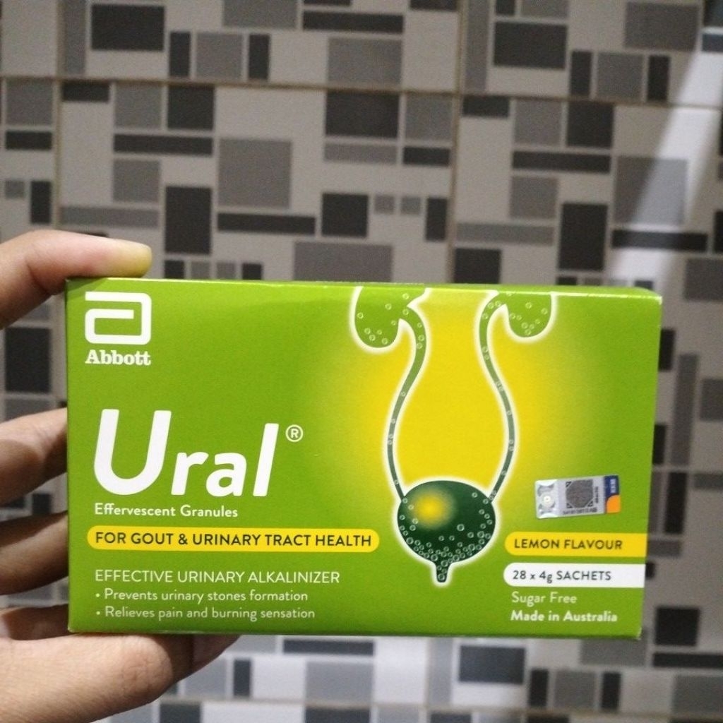 URAL Effervescent Granules lemon flavour isi 28sachet exp 2028