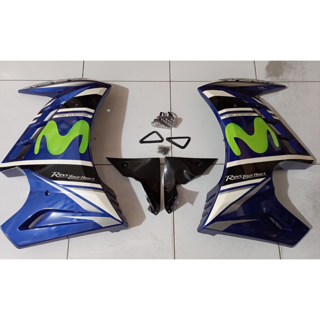 Srmi Fairing Vixion New Blue Sayap Kanan Kiri Biru