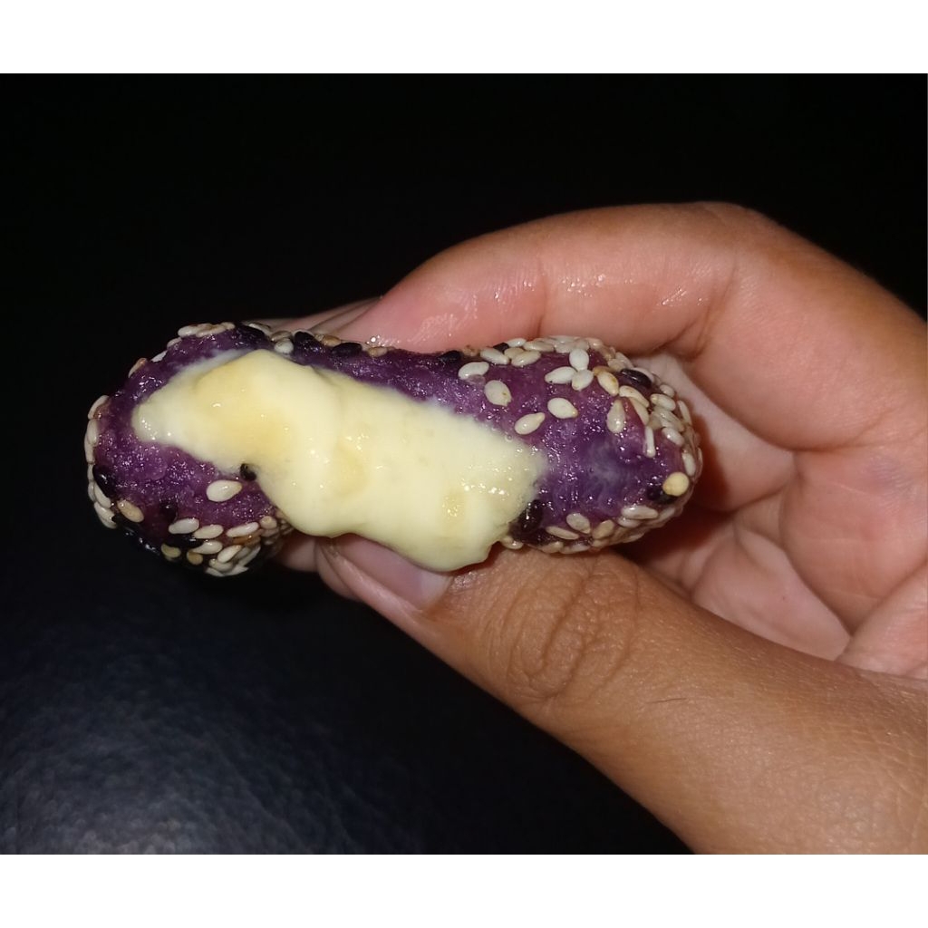 

Onde-onde matang isi keju / cemilan gluten free