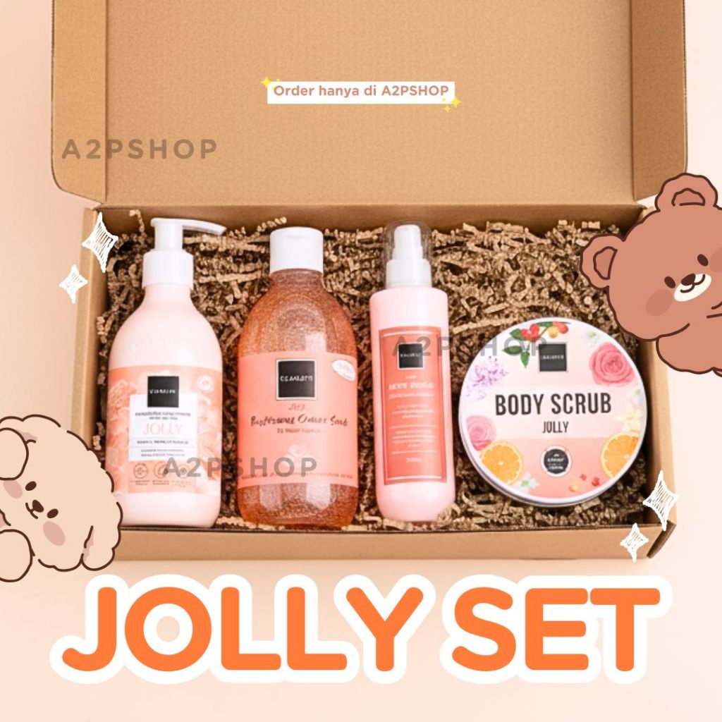 (Scarlett Jolly)Hampers Set Skincare Scarlett Bodycare Korea Hadiah Ultah Wisuda